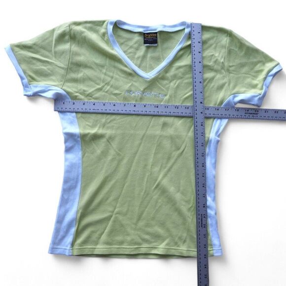 Brightline Vintage 90s Corvette V-Neck Short Sleeve T-Shirt Women's Large (L) - Picture 5 of 6